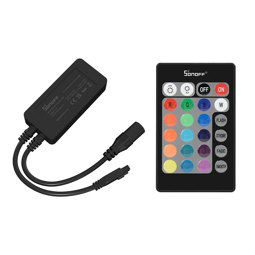 SONOFF L2-C älykäs RGB LED -valonsäätimen ohjain IR-kaukosäätimellä, Wi-Fi, BT