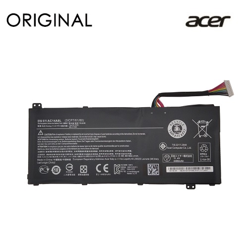 Kannettavan tietokoneen akku ACER AC14A8L, 4465 mAh, alkuperäinen