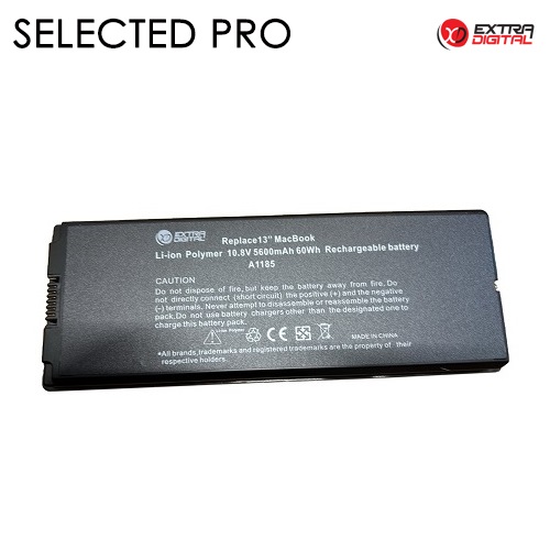 Kannettavan tietokoneen akku for A1185, 5600 mAh, Extra Digital Selected Pro
