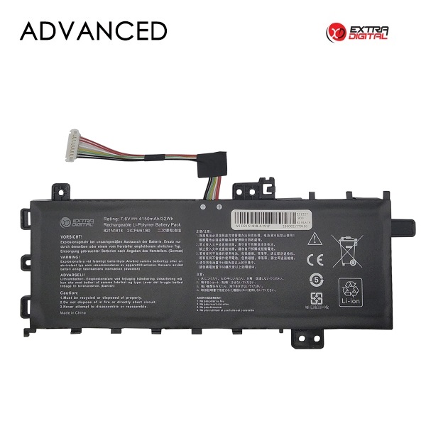 Kannettavan tietokoneen akku ASUS B21N1818, 4150 mAh, Extra Digital Advanced