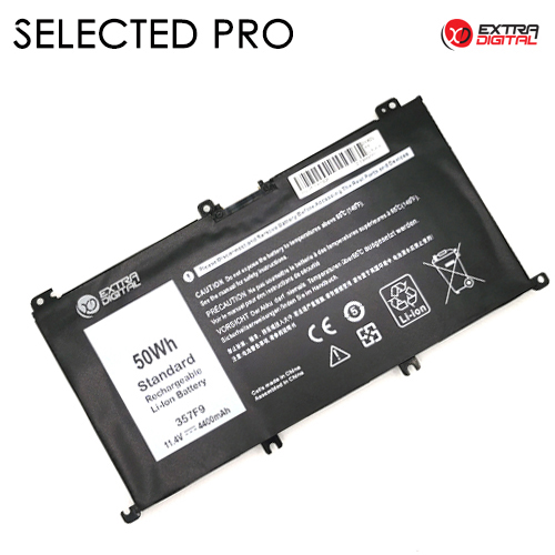 Kannettavan tietokoneen akku DELL 357F9, 7200 mAh, Extra Digital Selected Pro