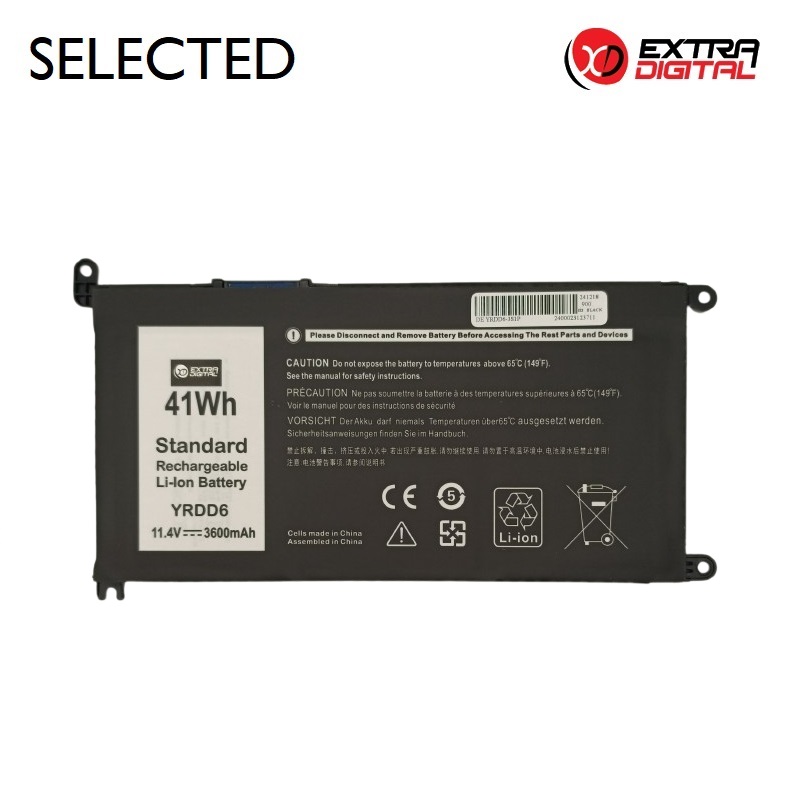 Kannettavan akku Dell YRDD6, 3600 mAh, Extra Digital Selected