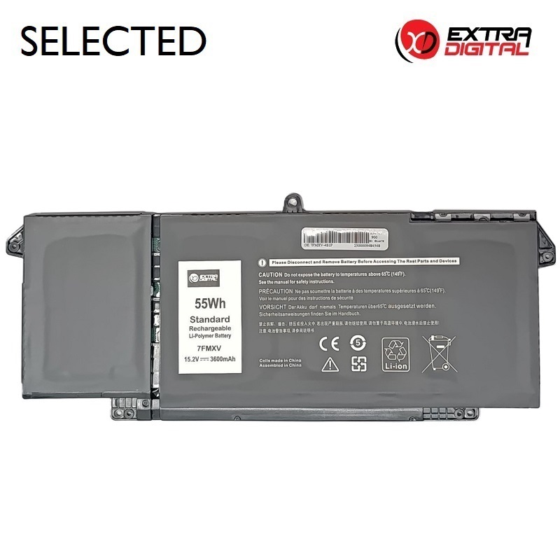 Kannettavan tietokoneen akku DELL 7FMXV, 3600 mAh, Extra Digital Selected
