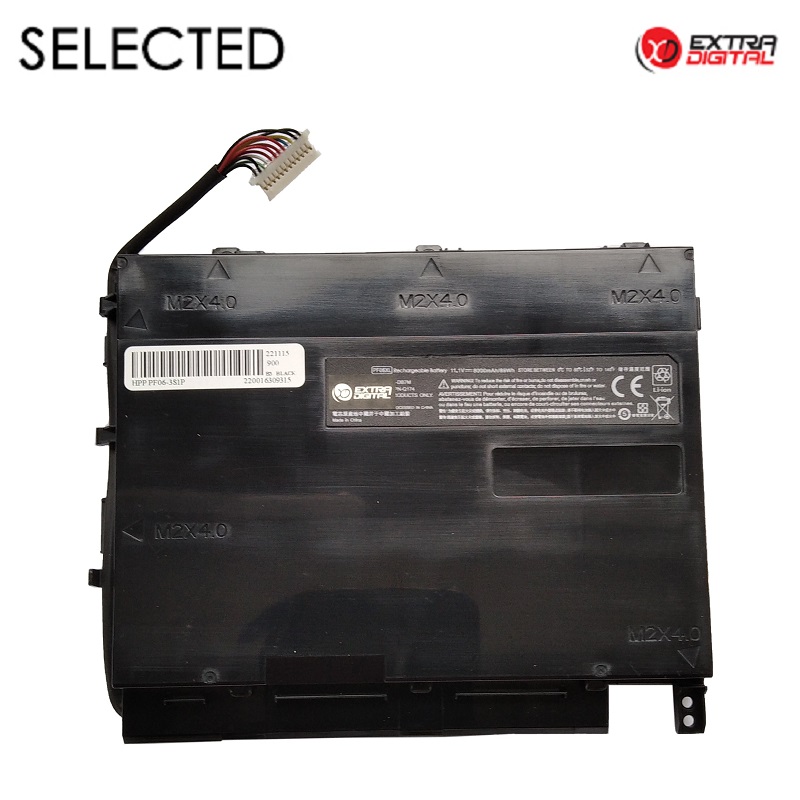 Kannettavan tietokoneen akku HP PF06XL, 8000 mAh, Extra Digital Selected