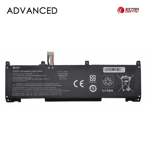 Kannettavan akku HP RH03XL, 3550 mAh, Extra Digital Advanced
