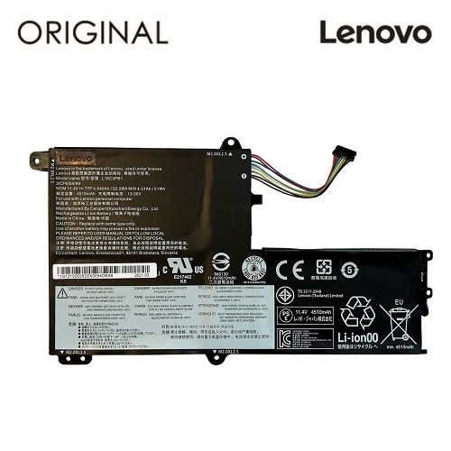 Kannettavan tietokoneen akku LENOVO L15C3PB1, 4510 mAh, alkuperäinen