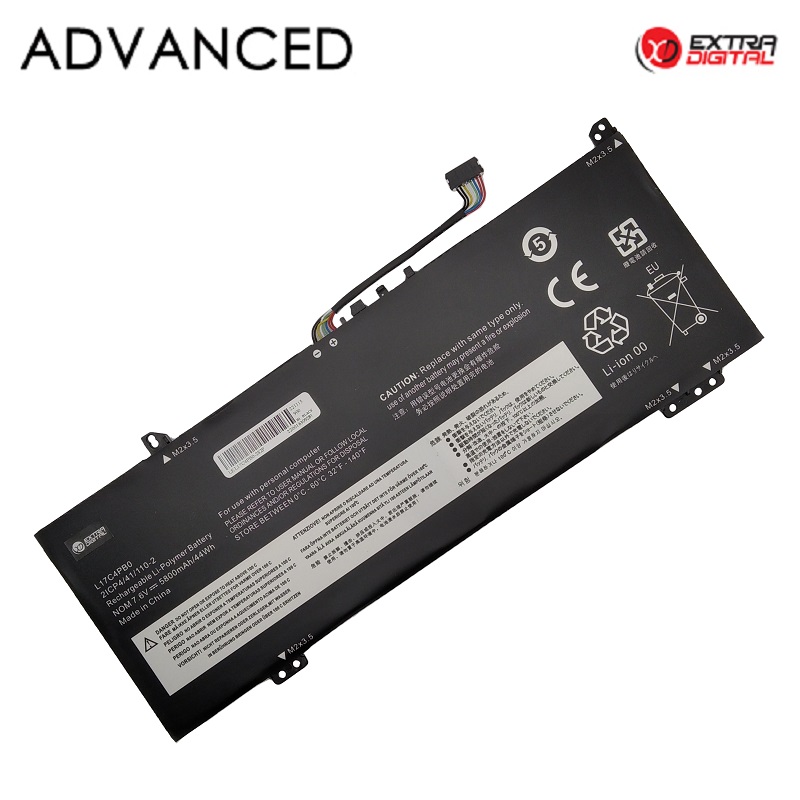 Kannettavan akku Lenovo L17C4PB0, 5800 mAh, Extra Digital Advanced
