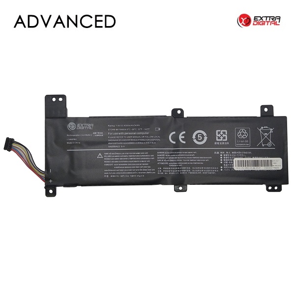 Kannettavan tietokoneen akku LENOVO L15M2PB2, 4500mAh, Extra Digital Advanced