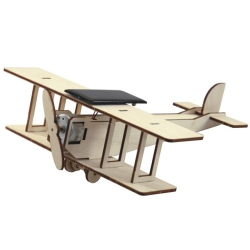 Aurinkovoimalla toimiva lelu Biplane Flying Star