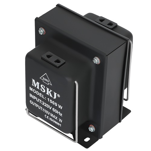 Jännitemuuntaja 110 VAC-220 VAC / 220 VAC-110 VAC, 1500 VA