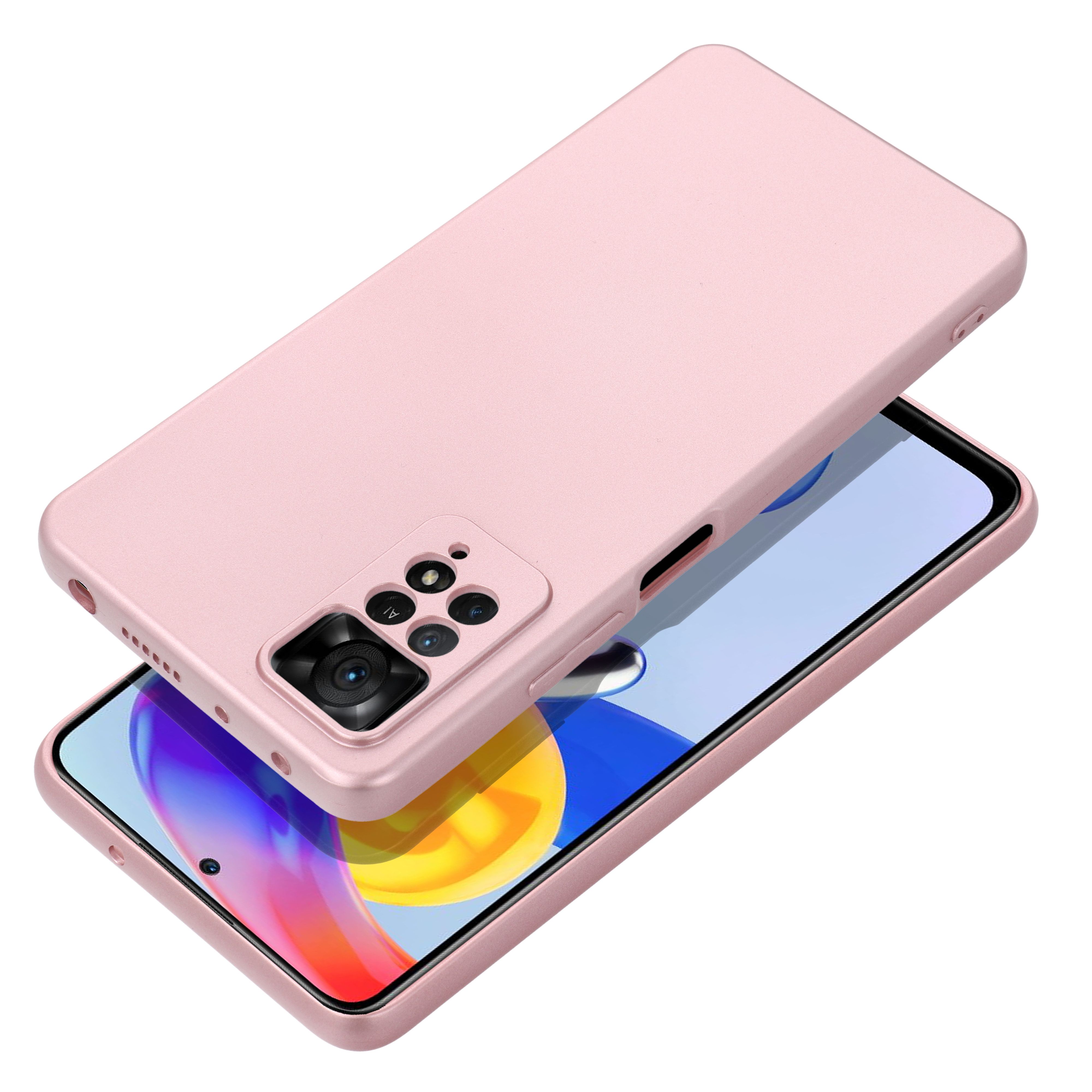 Metallinen Suojakuori Xiaomi Redmi Note 14 PRO 4G vaaleanpunainen