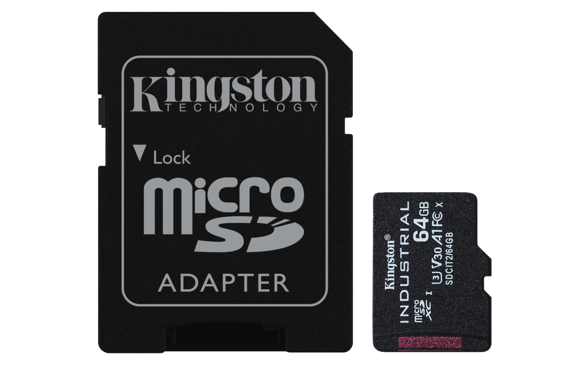 Kingston SDCIT2/64GB microSDXC-muistikortti 64GB, UHS-I, sovittimella