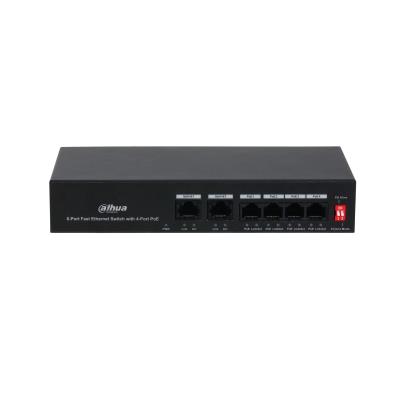 Dahua PFS3006-4ET-36 -kytkin, 4 PoE-porttia, 36 W, DH-PFS3006-4ET-36