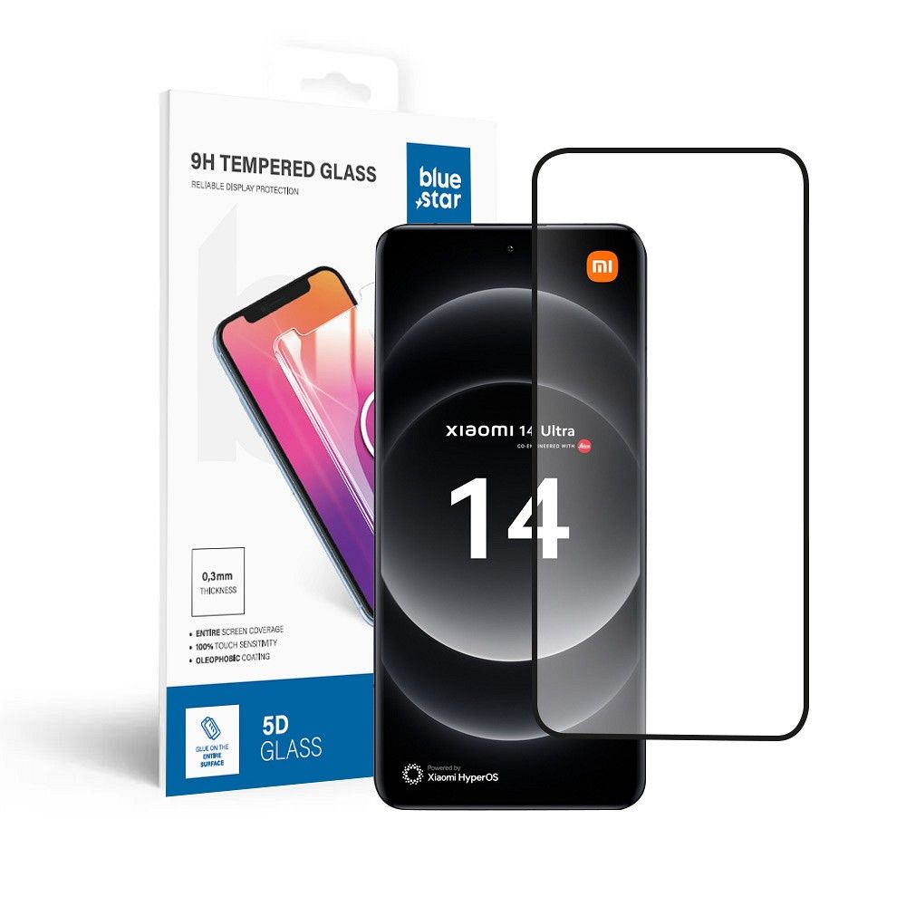 Tempered glass to Xiaomi 14 ULTRA Blue Star 5D black