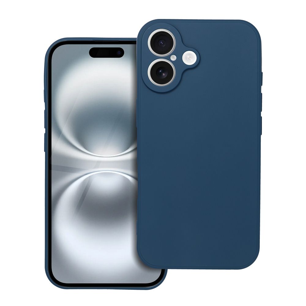 Pehmeä suojakuori iPhone 16 tummansininen