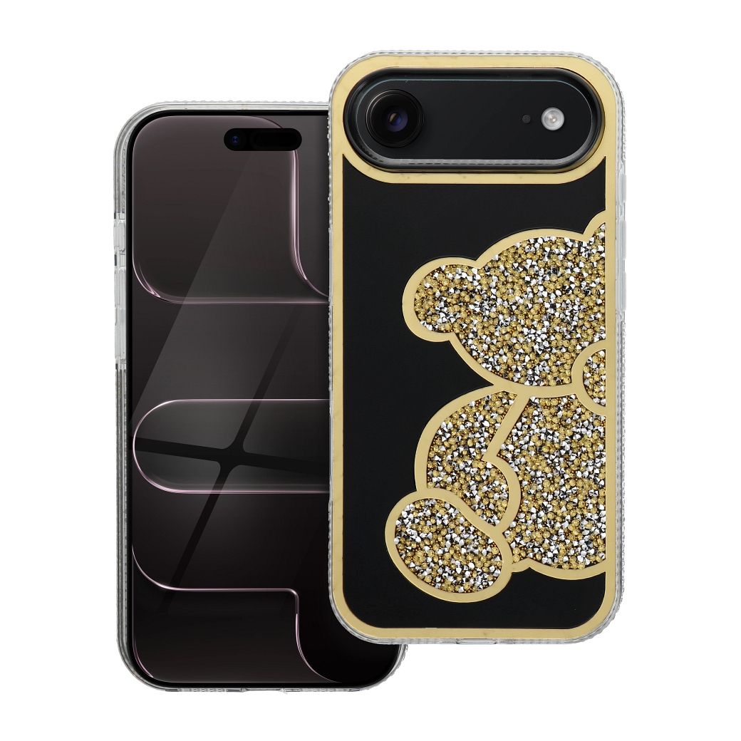 Suojakuori iPhone 17 AIR:lle Teddy Bear kultainen