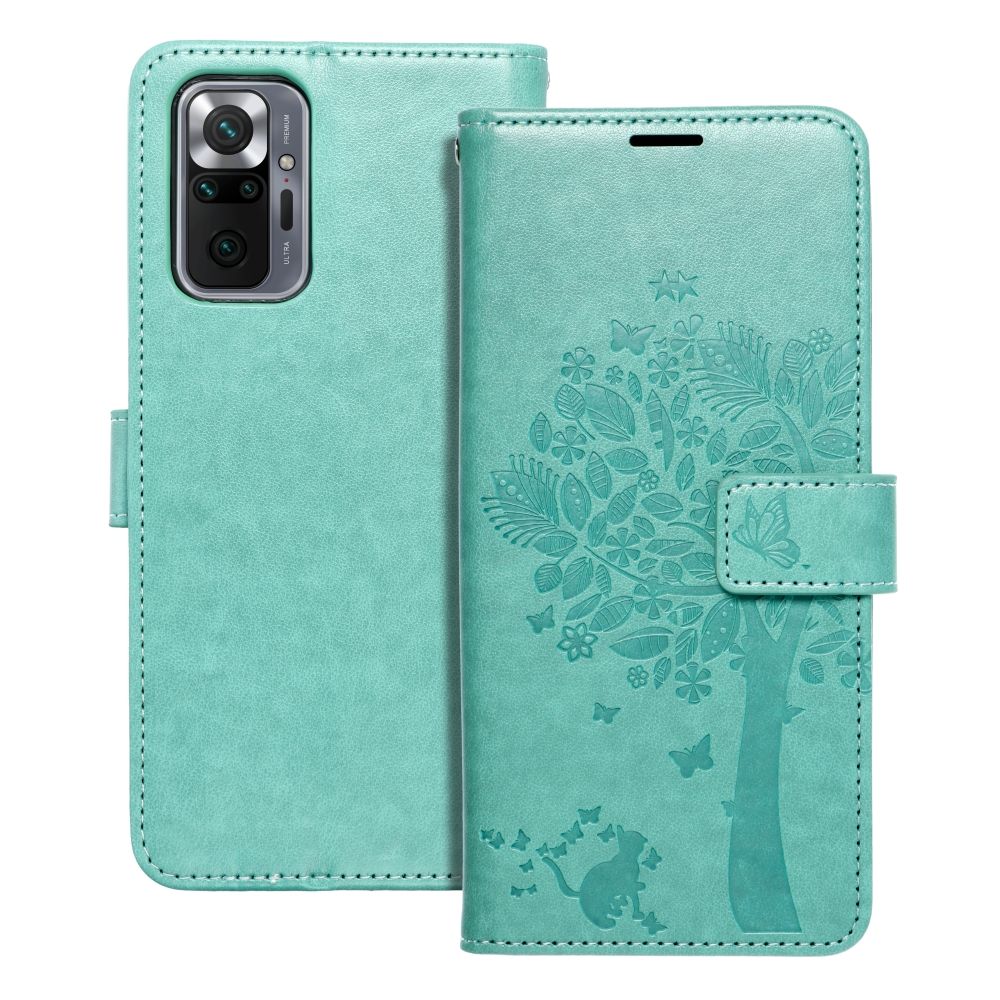MEZZO Book-suojakuori Xiaomi Redmi Note 10 Pro:lle tree vihreä