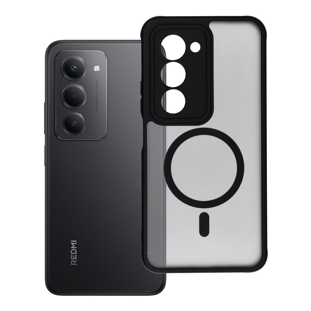 Suojakuori Xiaomi Redmi 15 4G / 5G:lle (171,1mm) Full Matte Mag Cover yhteensopiva MagSafe musta