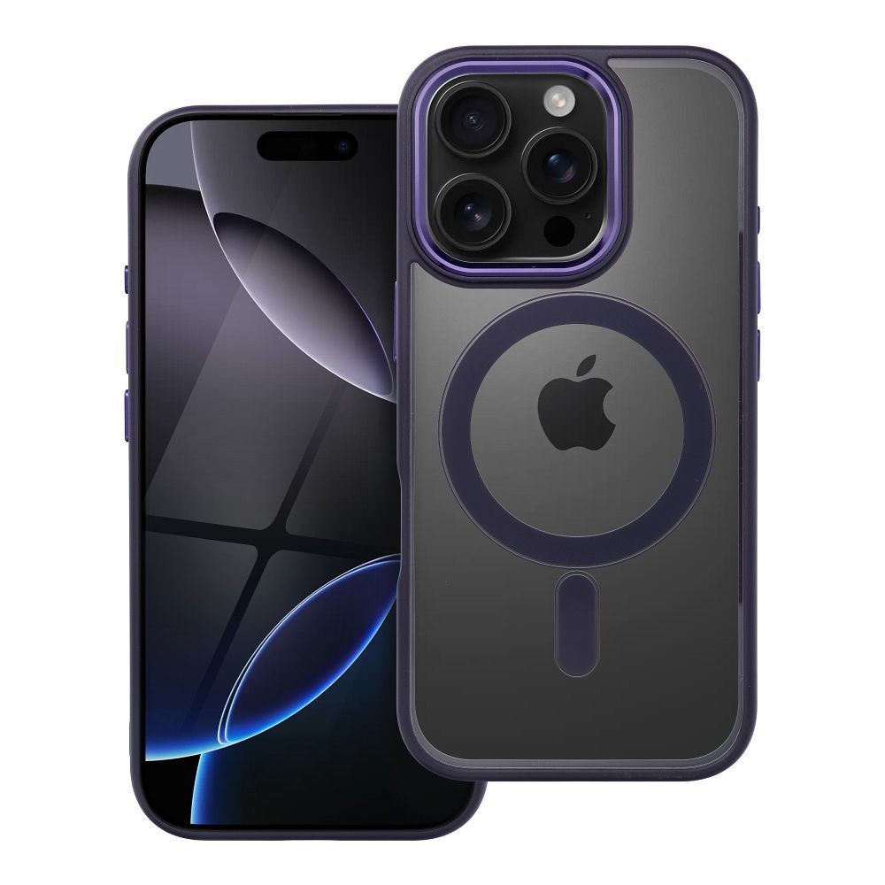 Suojakuori iPhone 16 PRO:lle Color Edge Mag Cover yhteensopiva MagSafe violetti