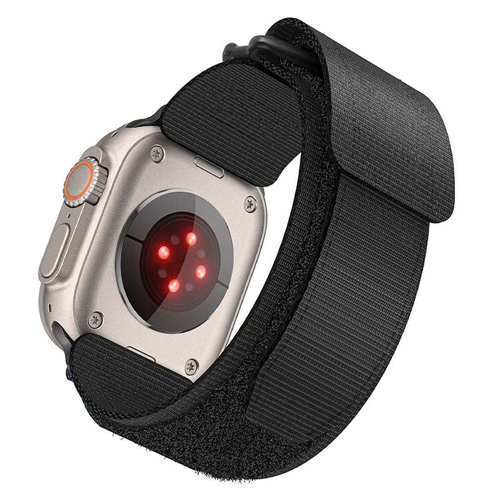 Strap to Apple Watch Forcell F-Design FA05 nylon hook-and-loop 42 / 44 / 45 / 49 mm black