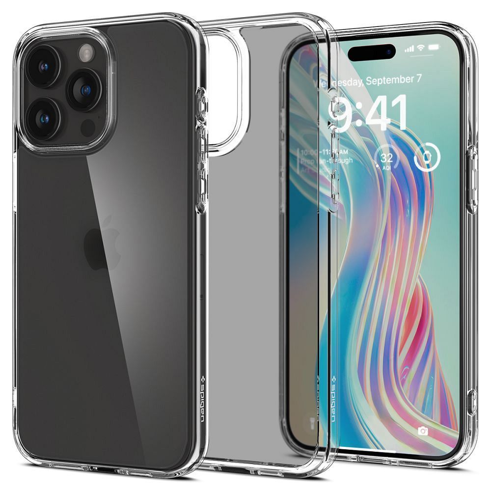 Spigen Ultra Hybrid iPhone 15 Pro Suojakuori - Kirkas Matta