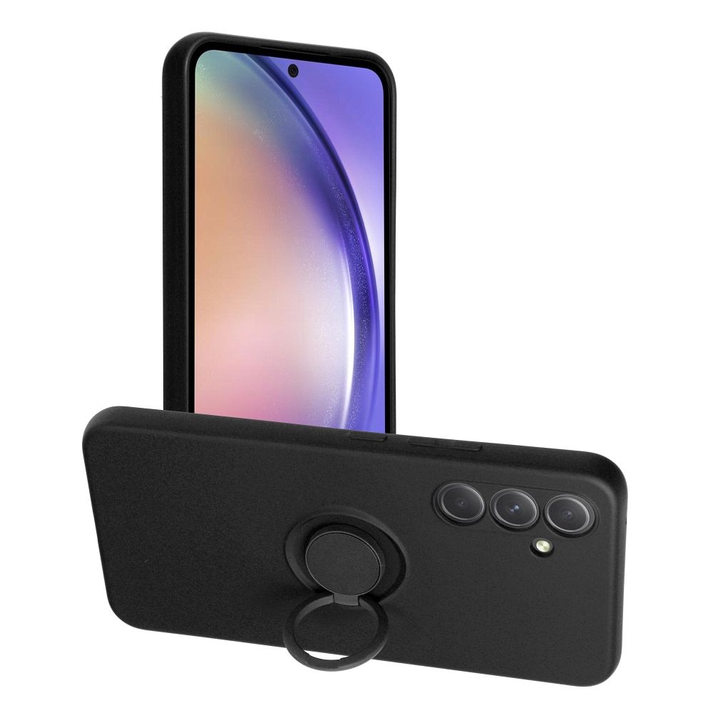 SILIKONIRENGAS puhelinkuori SAMSUNG A54 5G musta