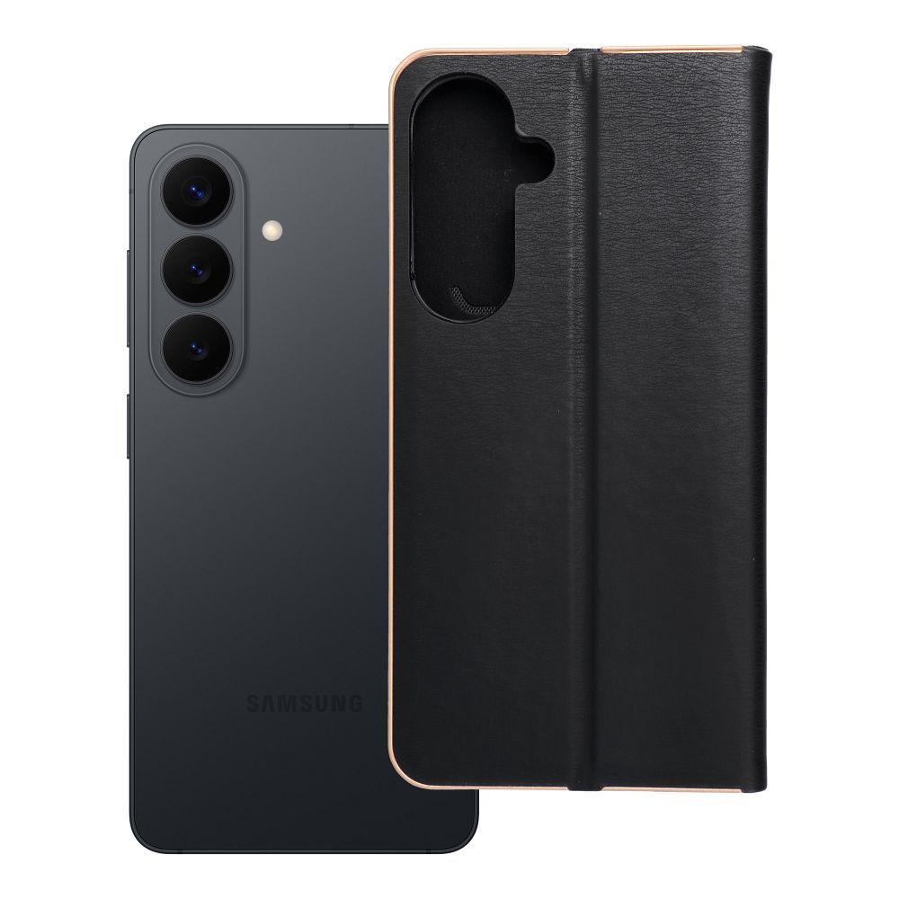 Flip case for Samsung S26 PLUS Luna Book Gold black