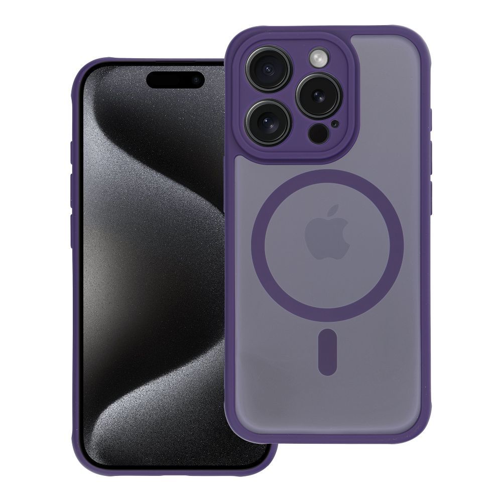 Suojakuori iPhone 17 AIR:lle Full Matte Mag Cover MagSafe-yhteensopiva violetti