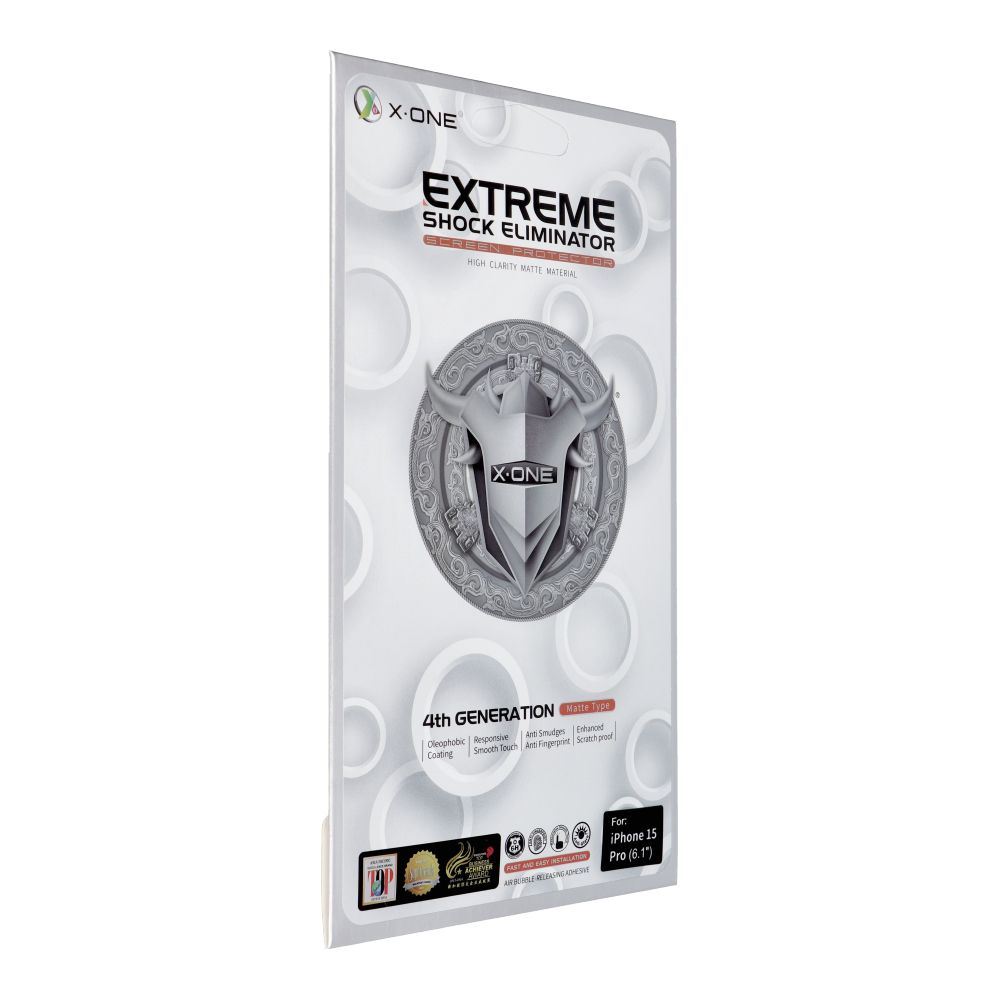X-ONE Extreme Shock Eliminator 4. sukupolvi (Matte Series) - iPhone 15 Pro:lle