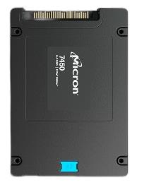 MICRON SSD series 7450 PRO 3.84TB PCIE NVMe NAND flash technology TLC Write speed 5300 MBytes/sec Read speed 6800 MBytes/sec Form Factor U.3 TBW 7000 TB MTFDKCB3T8TFR-1BC1ZABYYR