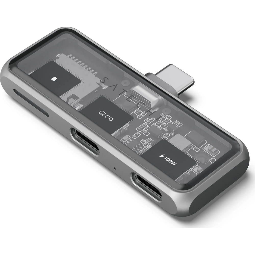 Sovitin HUB 3in1 USB C Satechi Mobile XR ST-HXRSDM avaruudenharmaa