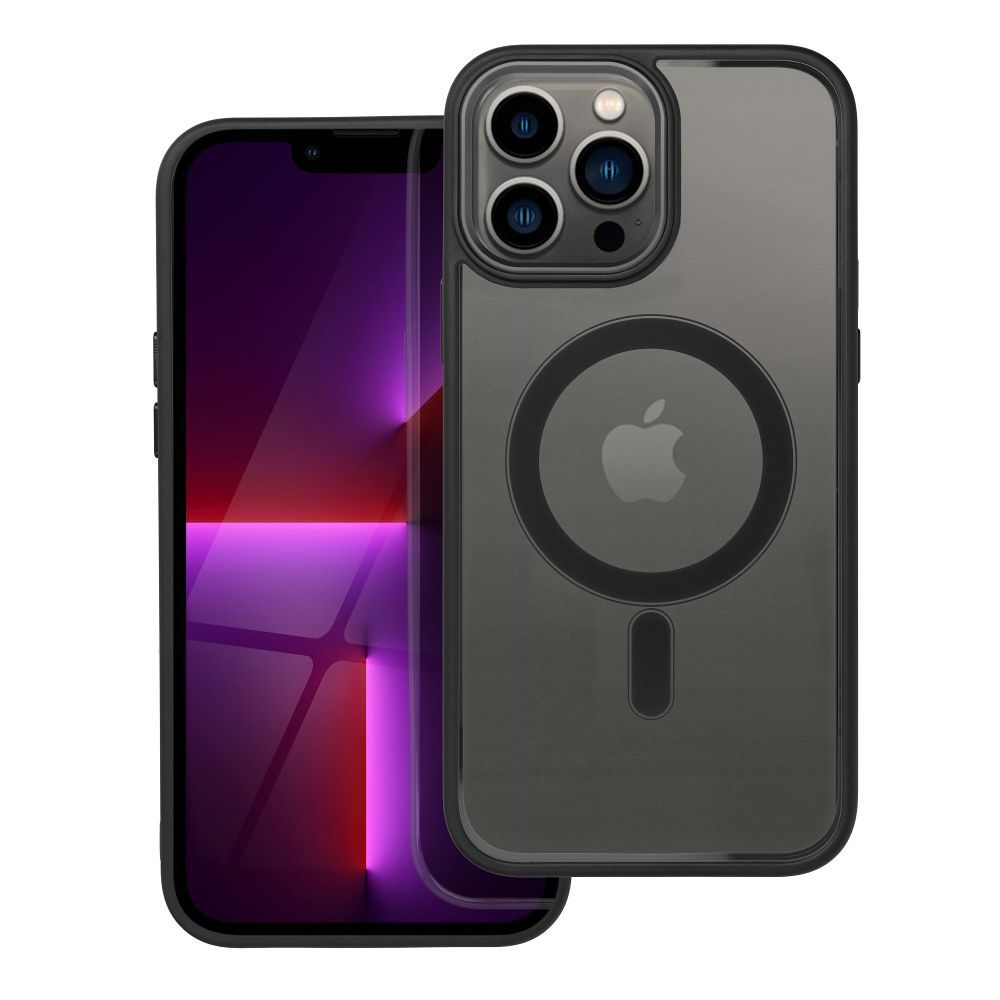 Suojakuori iPhone 13 PRO MAX:lle Color Edge Mag Cover yhteensopiva MagSafe musta