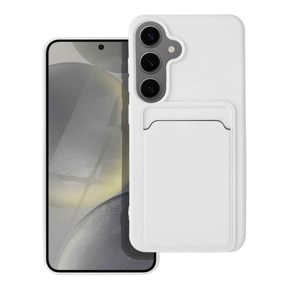 Suojakuori Samsung S24:lle Card Case valkoinen