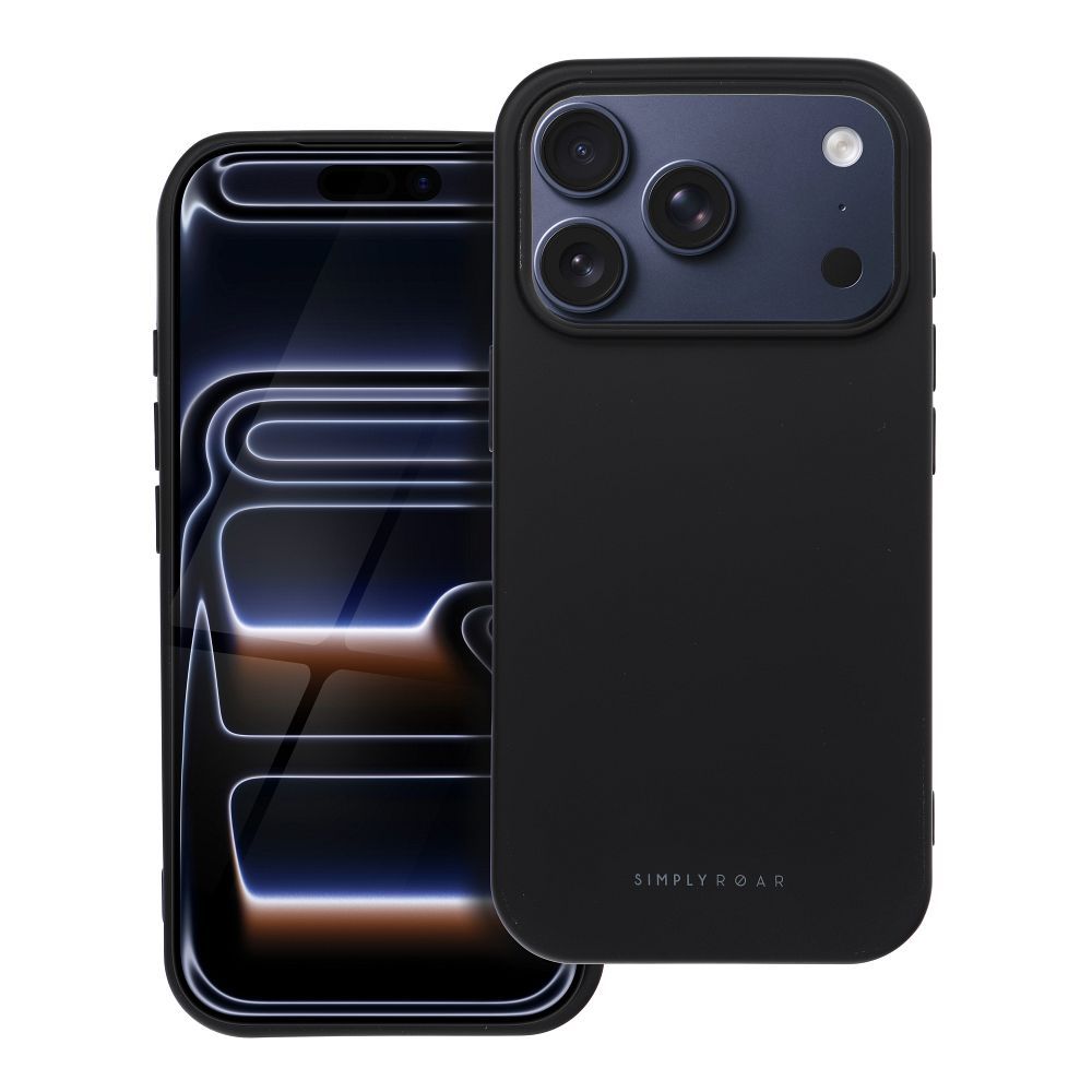 Roar Space Suojakuori iPhone 17 Pro:lle musta