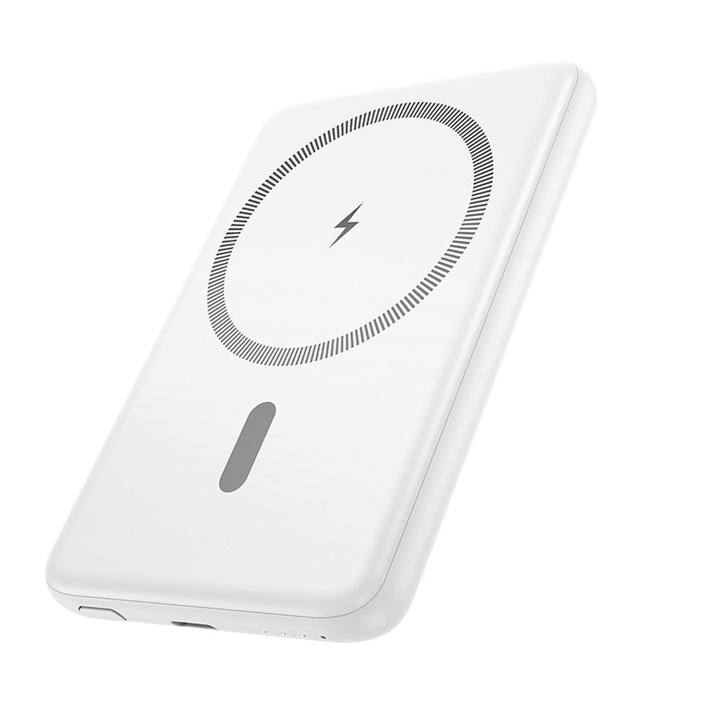 Varavirtalähde Hoco 5000 mAh QC PD 2A 20W erittäin ohut J140A valkoinen, MagSafe-yhteensopiva