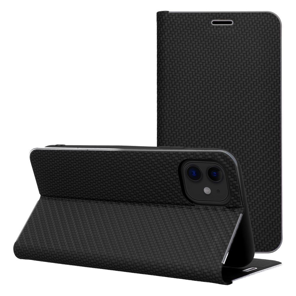 Läppäsuojakuori iPhone 17 PRO:lle Luna Book Carbon musta