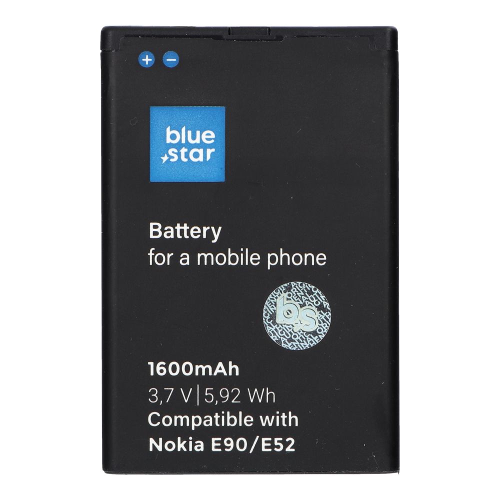 Akku Nokia E52 / E71 / N97 / E61i / E63 / E90 / 6650 Flip 1600 mAh Blue Star Premium