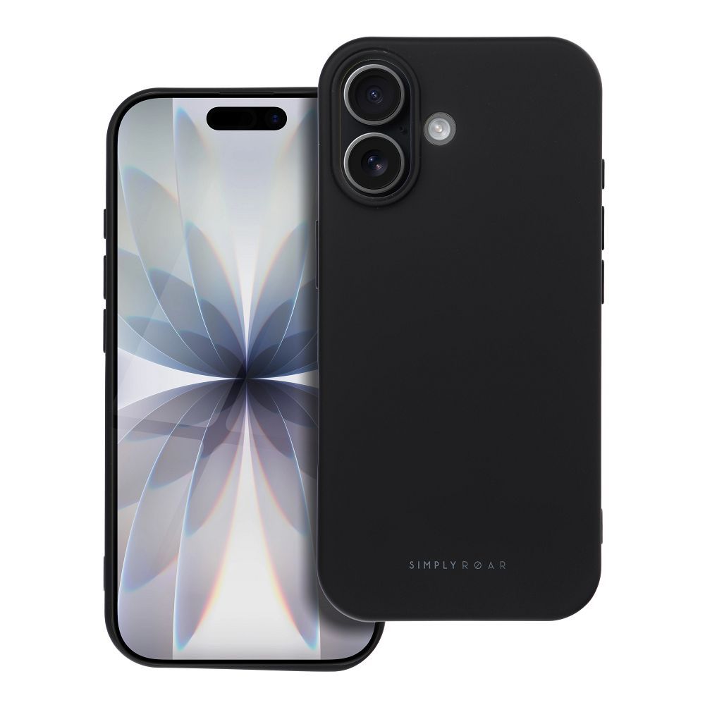 Roar Space kuori iPhone 17 musta