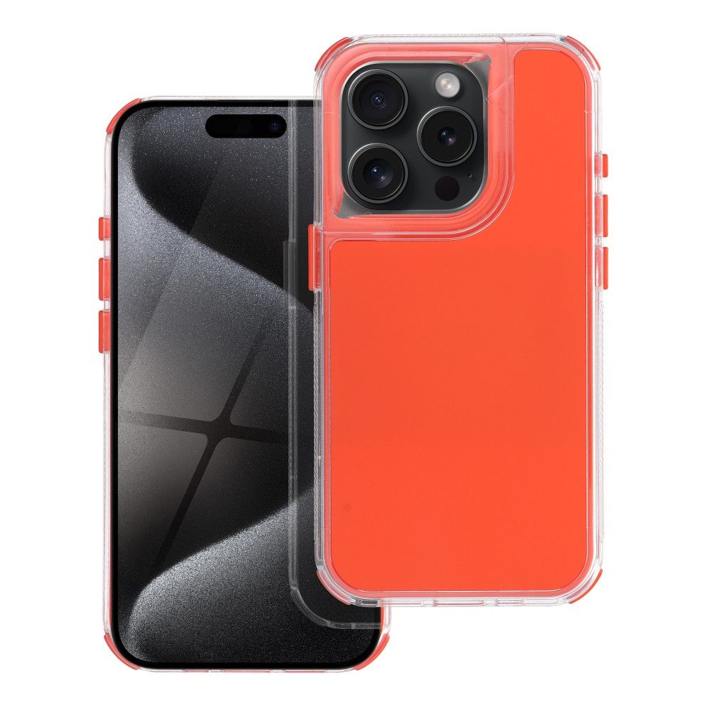 Suojakuori iPhone 14 PRO:lle Matrix oranssi