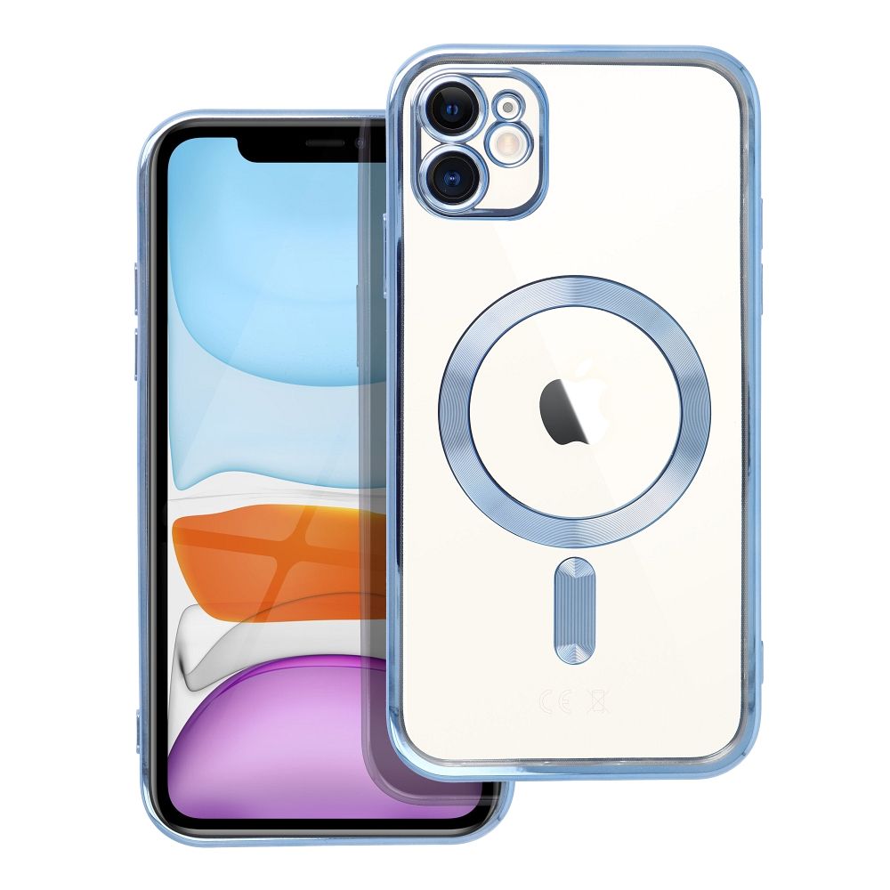 Suojakuori iPhone 11:lle Electro Mag Cover yhteensopiva MagSafen kanssa sininen