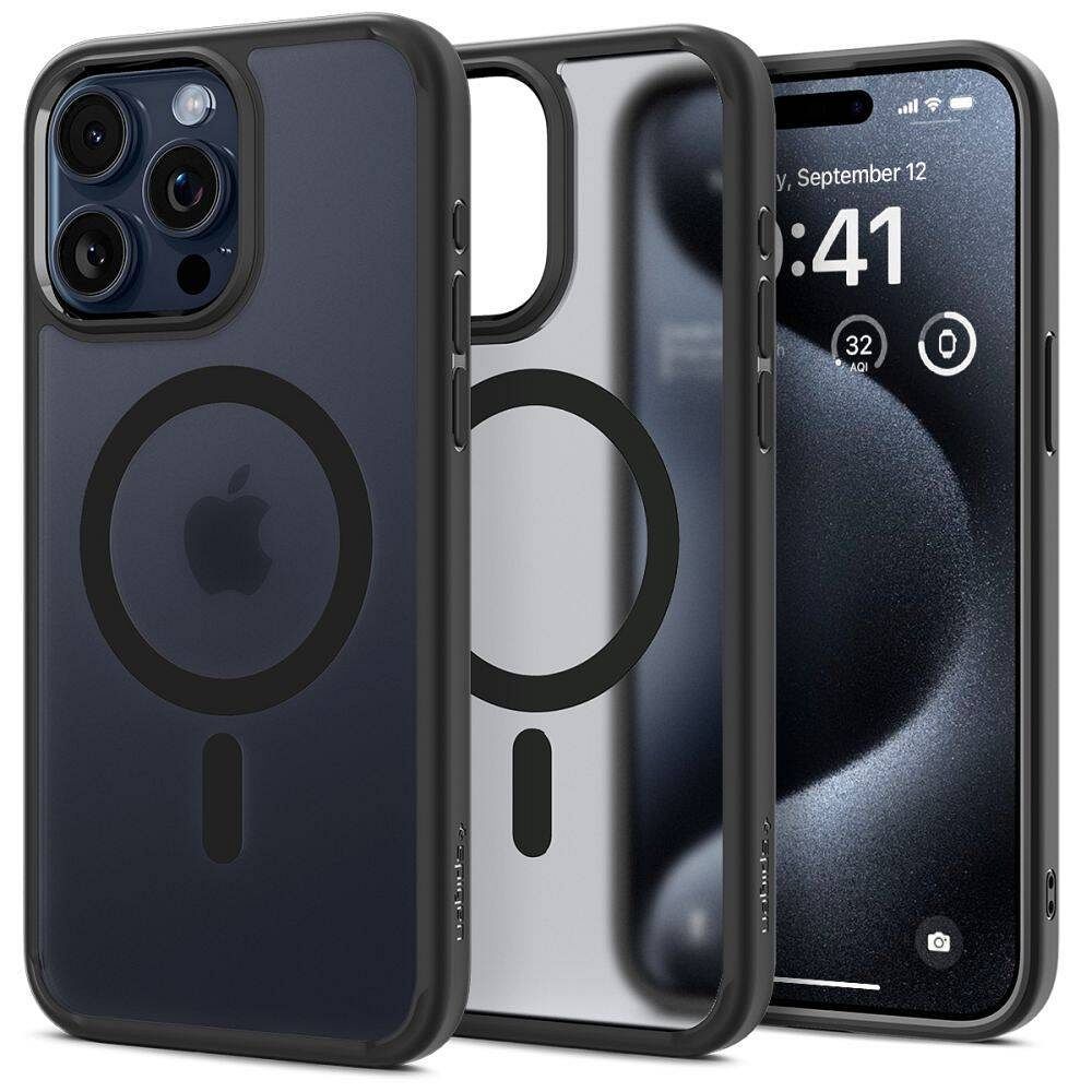 Spigen Ultra Hybrid Mag MagSafe Suojakuori iPhone 16 Pro - musta
