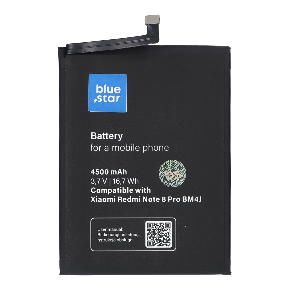 Akku Xiaomi Redmi Note 8 Pro (BM4J):lle 4500 mAh Blue Star