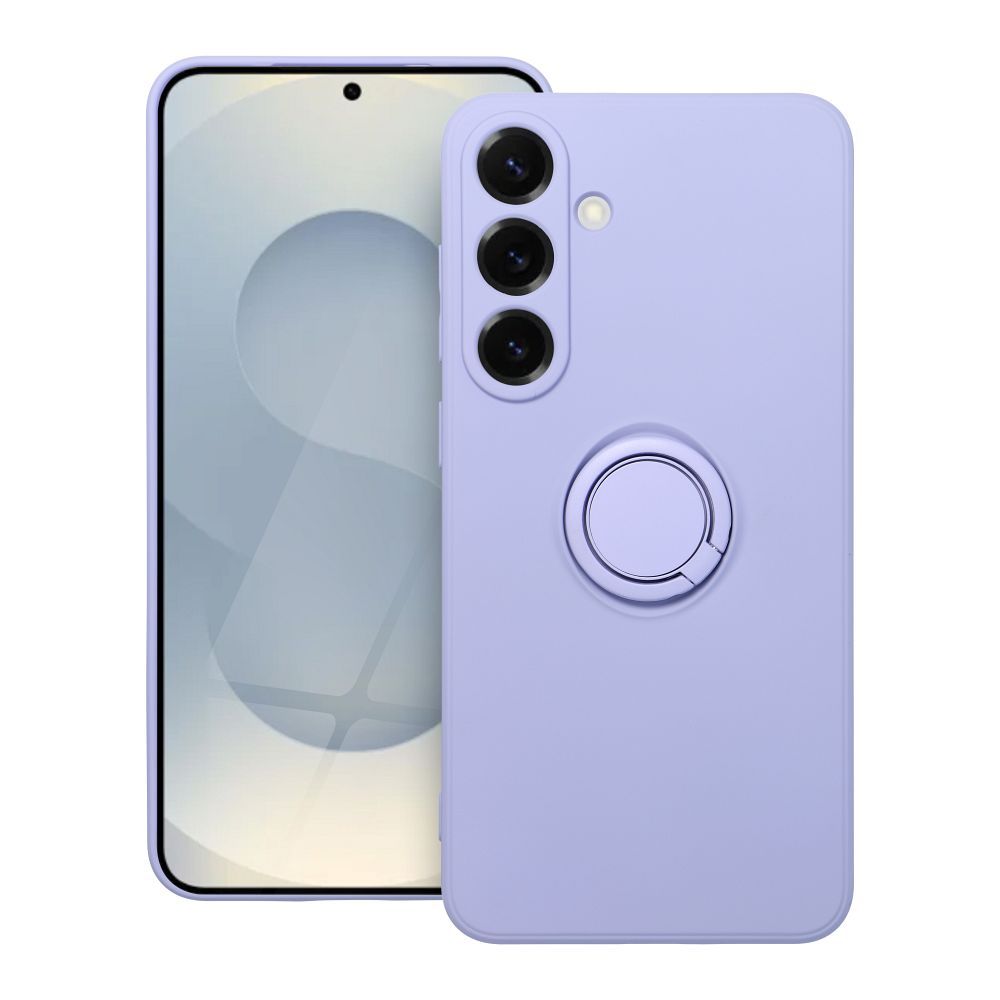 Silikoninen Suojakuori Renkaalla Samsung S25 PLUS:lle violetti