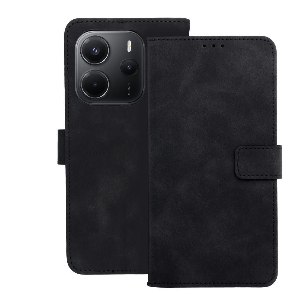 Läppäsuojakuori Xiaomi Redmi NOTE 14 4G:lle (GLOBAL - 164,84mm x 78,15mm x 8,16mm) Tender Book musta