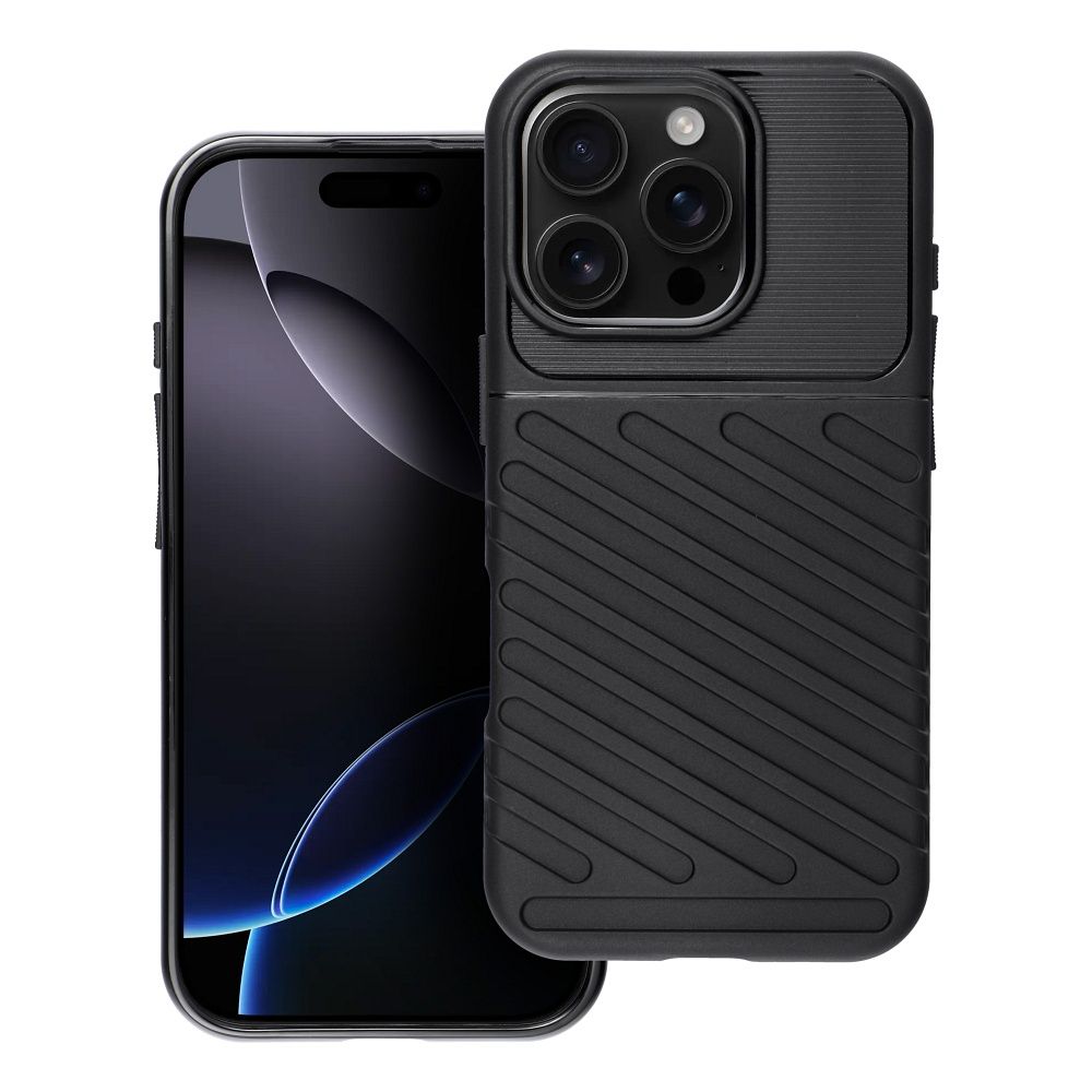 Thunder Suojakuori iPhone 16 PRO:lle musta