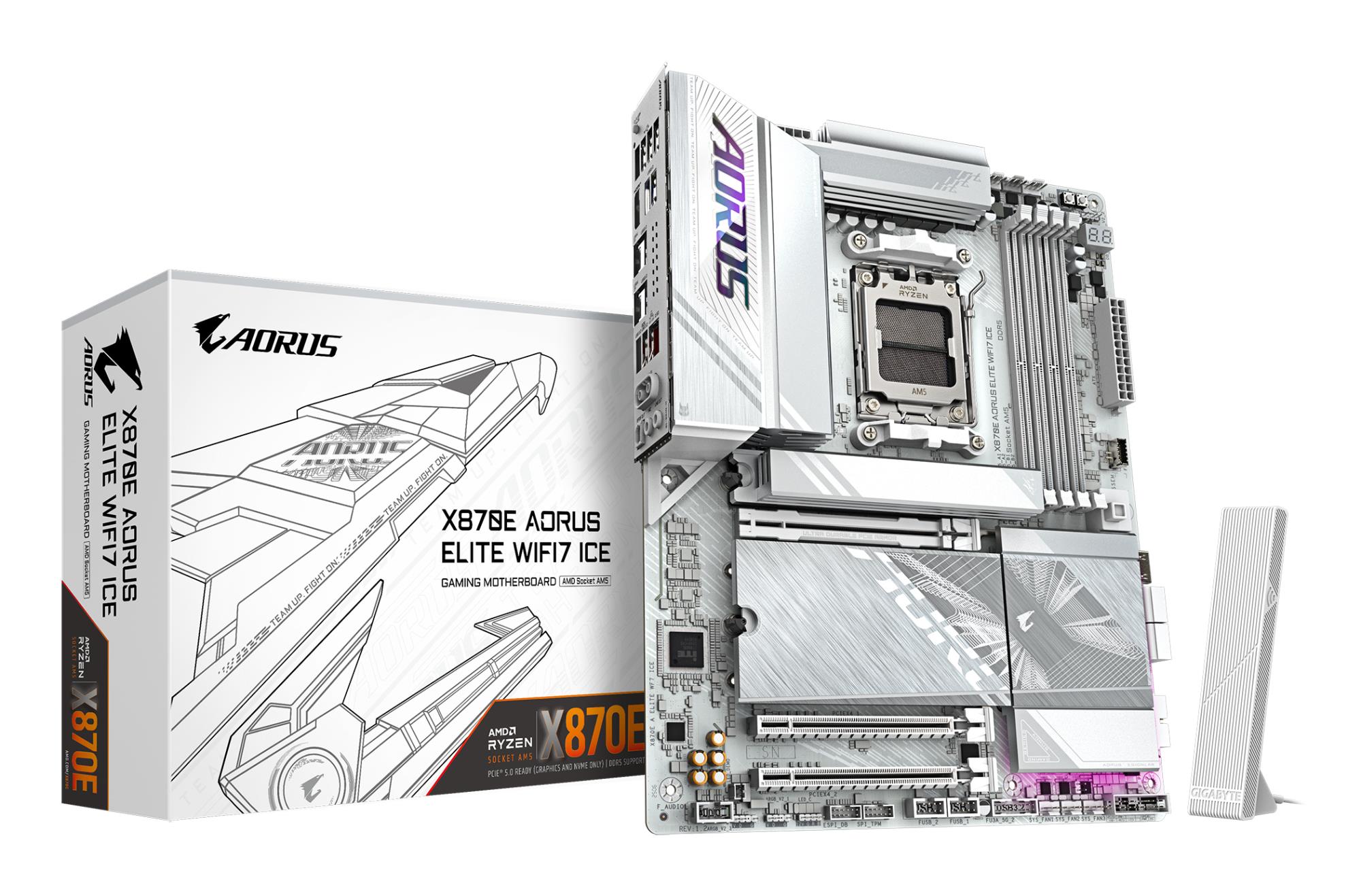GIGABYTE X870E A ELITE WF7 ICE AM5 MB
