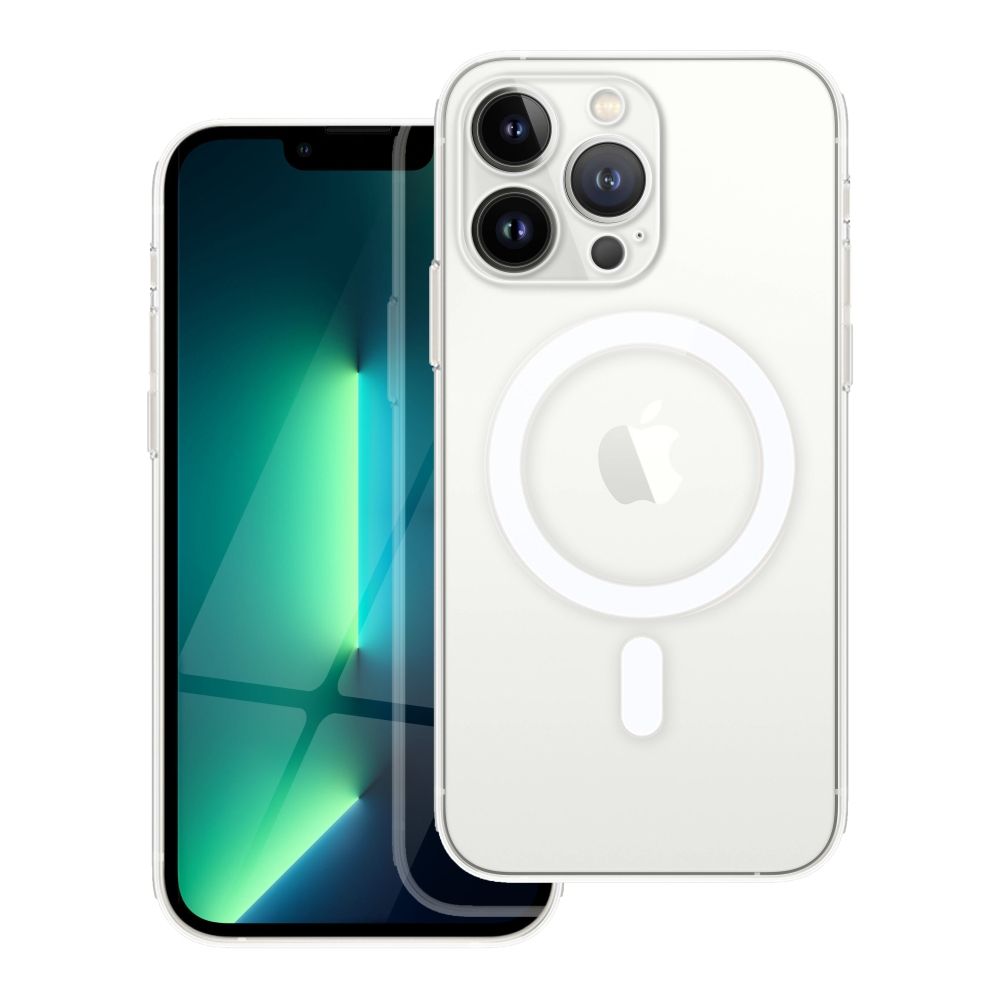 Suojakuori iPhone 13 PRO:lle Clear Mag Cover (STR / CAMERA PROTECTION) MagSafe-yhteensopiva läpinäkyvä