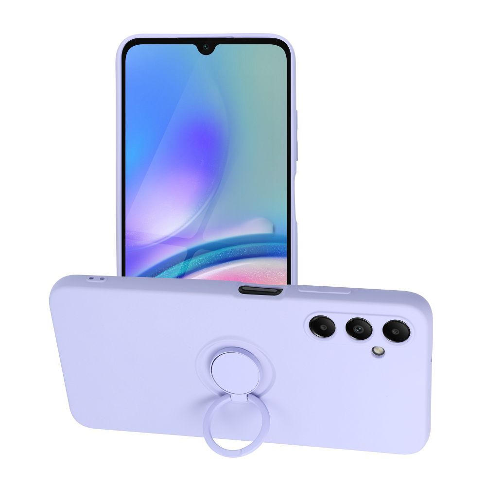 Silikoninen Suojakuori Renkaalla Samsung A05S:lle violetti