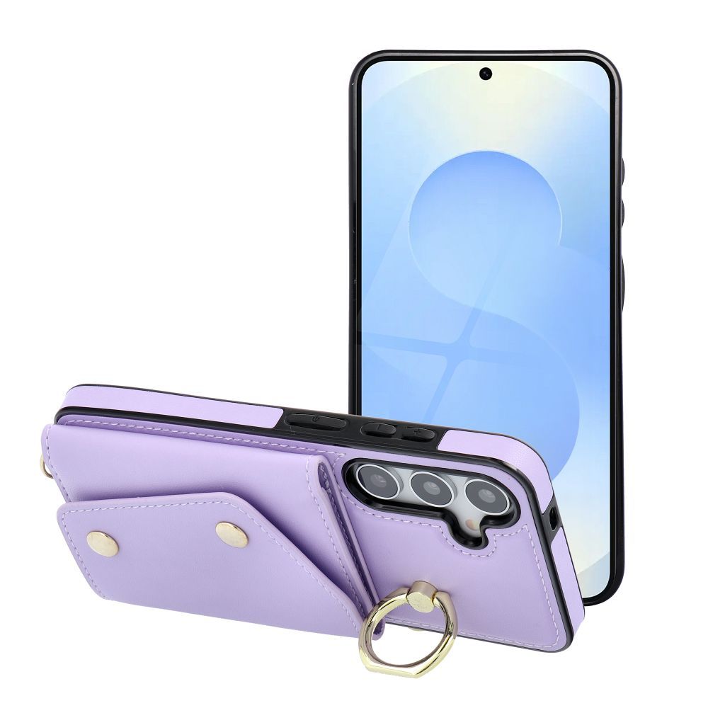 Suojakuori Samsung S25 EDGE:lle Wonder lompakolla liila