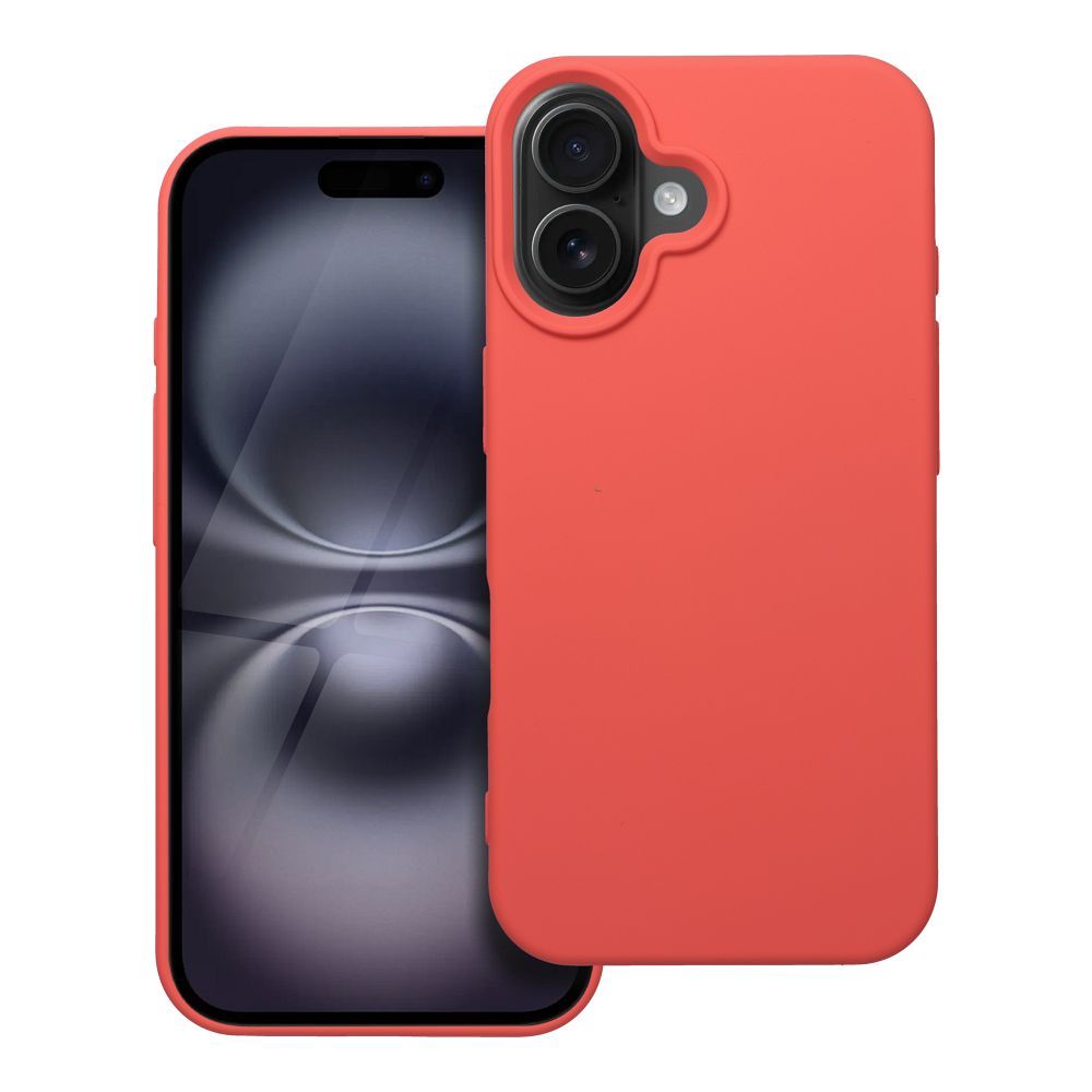 Silikoninen suojakuori iPhone 16:lle persikka